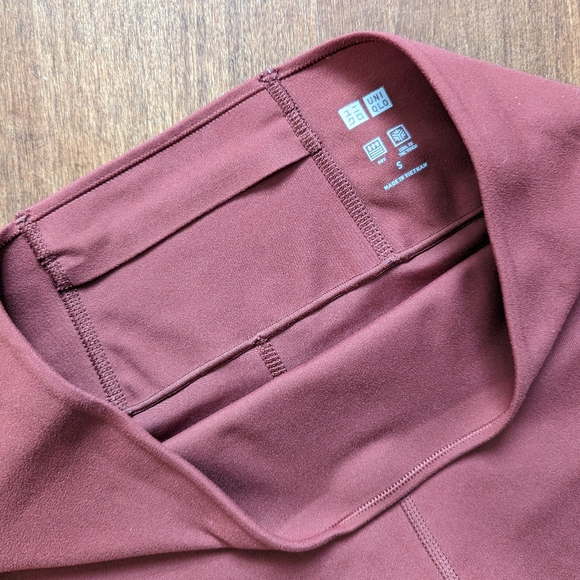 Uniqlo 6.5 Inch AIRism Soft Biker Shorts in Dark Orange Size Small - Picture 4 of 6